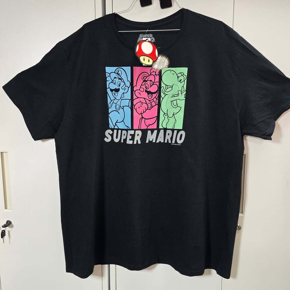 Super Mario Graphic T-Shirt Black